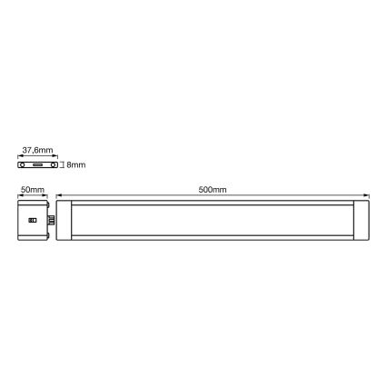 Ledvance - Luce LED dimmerabile sottopensile con sensore CABINET LED/10W/230V 3000K