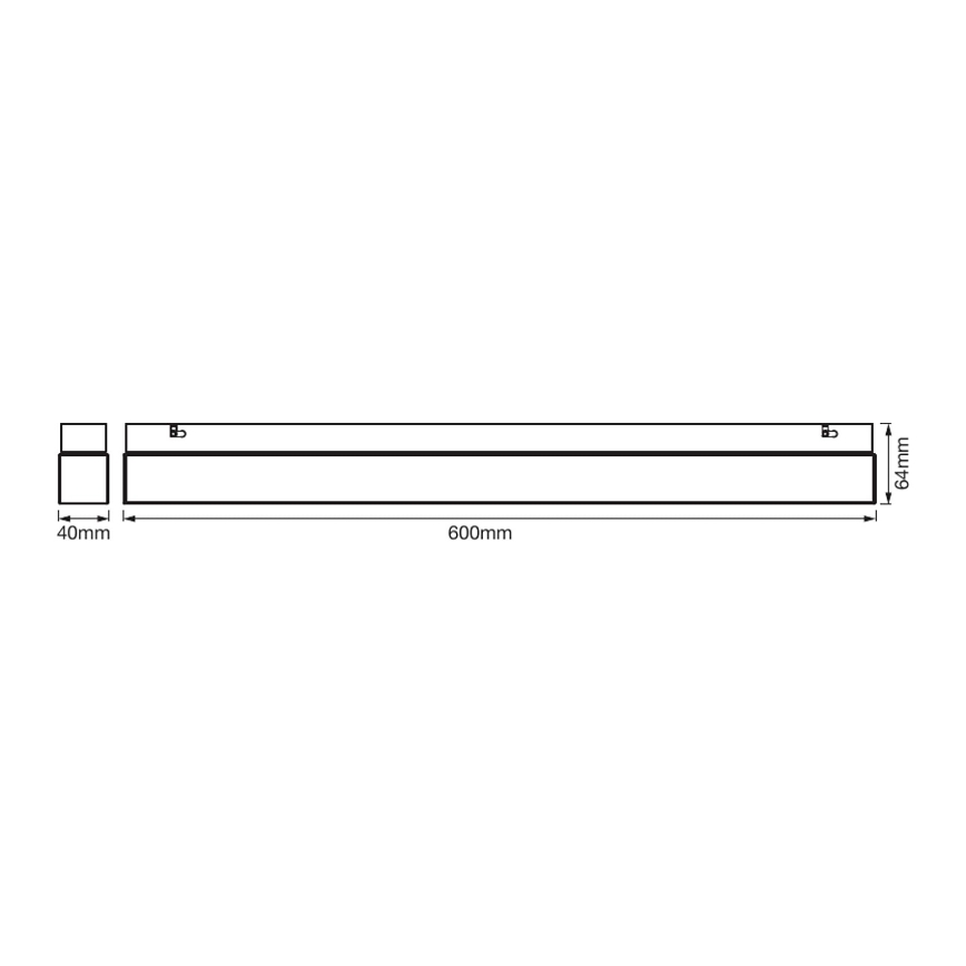 Ledvance - Luce LED per specchio da bagno SQUARE LED/14W/230V IP44 3000/4000K CRI 90 Ra