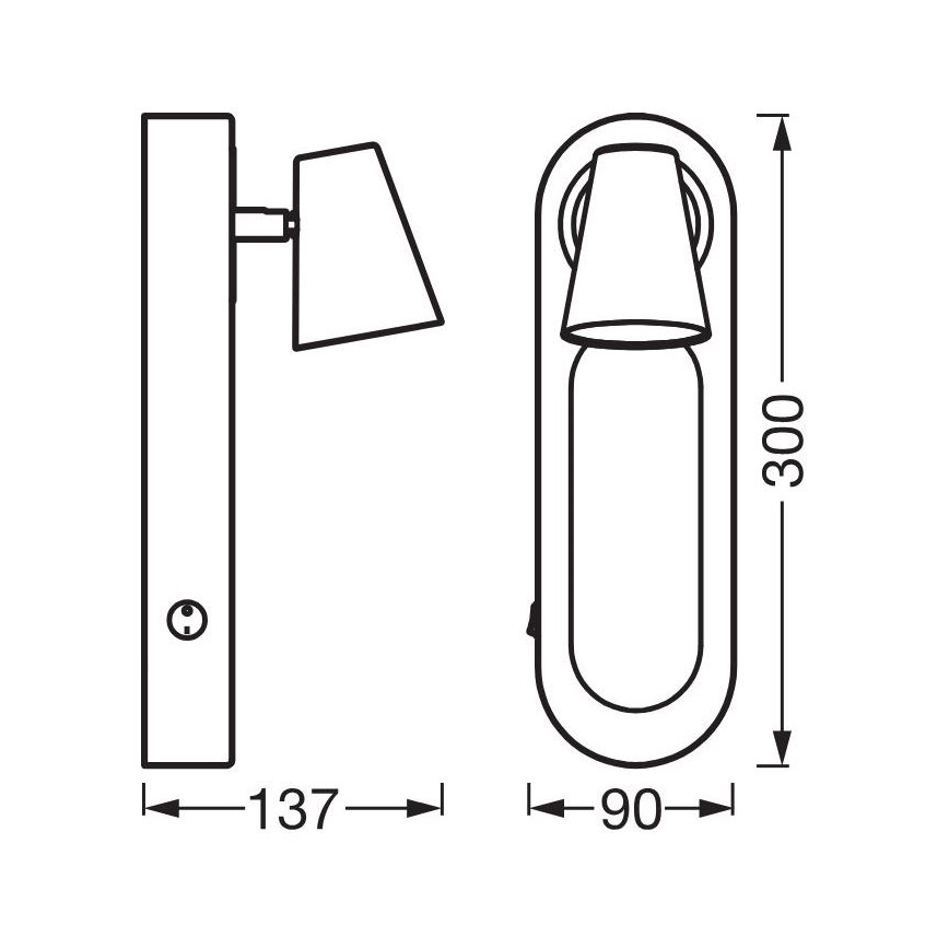 Ledvance - Luce Spot da parete a LED DECOR NEPTUNE LED/13W/230V