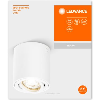 Ledvance - Luce Spot SPOT 1xGU10/7W/230V bianco