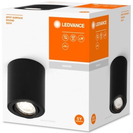 Ledvance - Luce Spot SPOT 1xGU10/7W/230V nero