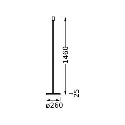 Ledvance - Piede lampada DECOR STICK 1xE27/40W/230V beige