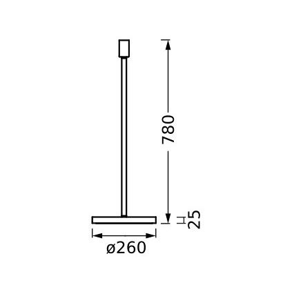 Ledvance - Piede lampada DECOR STICK 1xE27/40W/230V beige