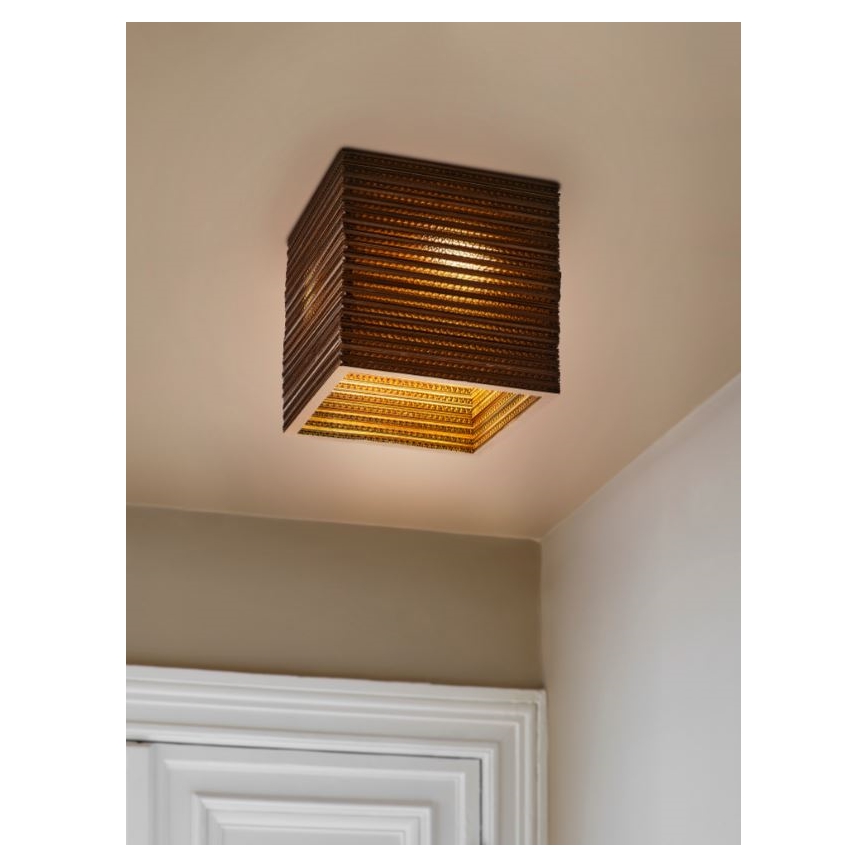 Ledvance - Plafoniera DECOR CARDBOARD 1xE27/15W/230V 25x25 cm