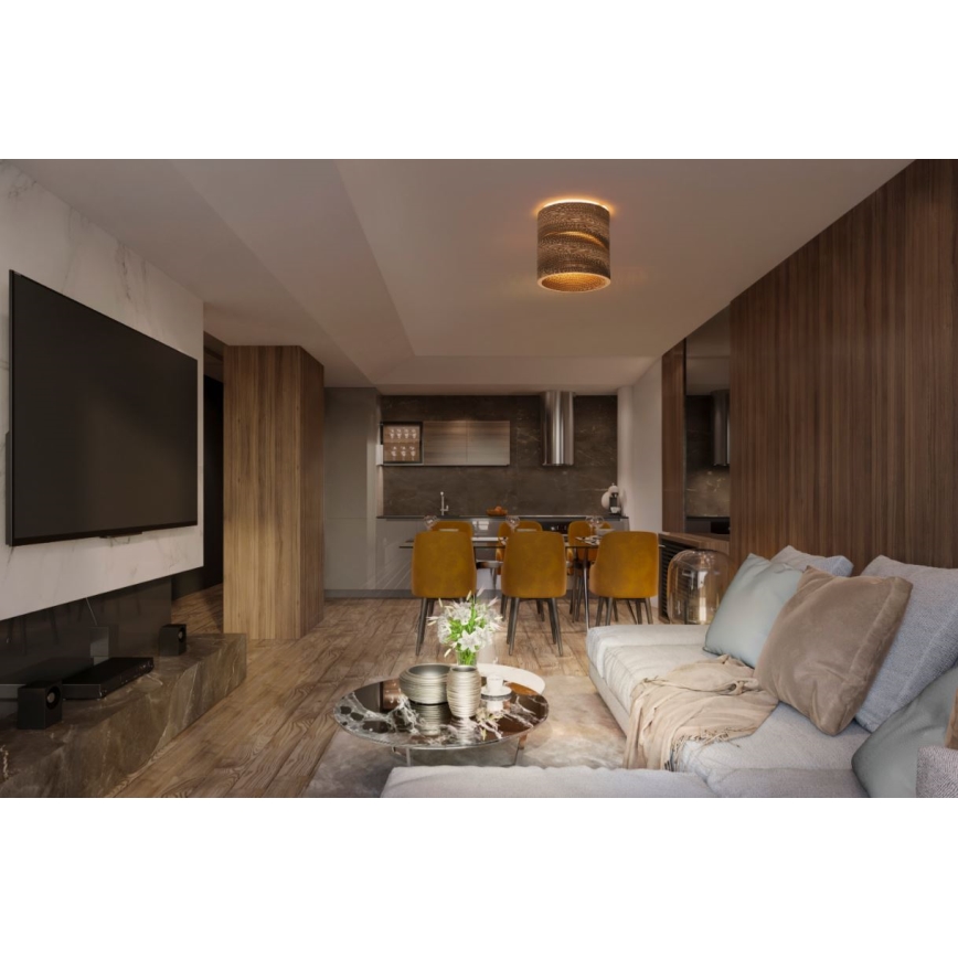 Ledvance - Plafoniera DECOR CARDBOARD 1xE27/15W/230V diametro 25 cm