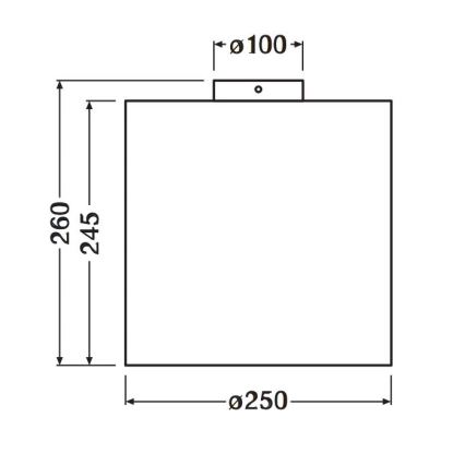 Ledvance - Plafoniera DECOR CARDBOARD 1xE27/15W/230V diametro 25 cm
