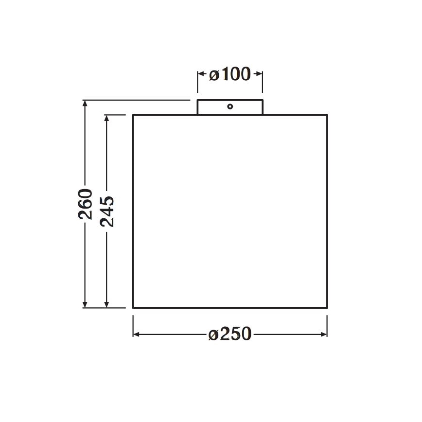 Ledvance - Plafoniera DECOR CARDBOARD 1xE27/15W/230V diametro 25 cm