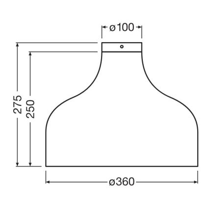 Ledvance - Plafoniera DECOR CARDBOARD 1xE27/15W/230V diametro 36 cm