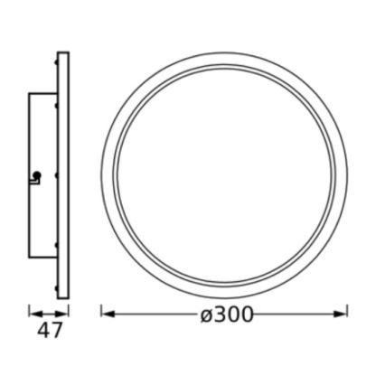 Ledvance - Plafoniera da bagno LED DISC LED/18W/230V 3000/4000K IP44