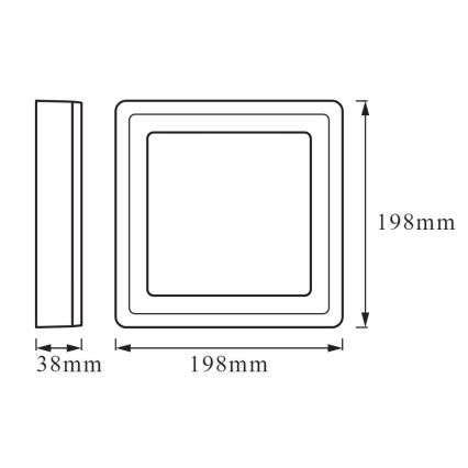 Ledvance - Plafoniera LED CLICK LED/15W/230V