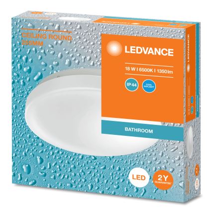 Ledvance - Plafoniera LED da bagno CEILING ROUND LED/18W/230V 6500K IP44