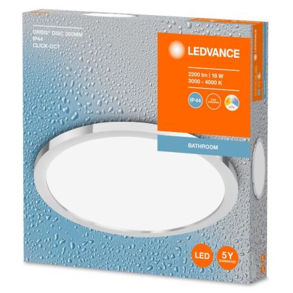 Ledvance - Plafoniera LED da bagno DISC LED/18W/230V 3000/4000K IP44