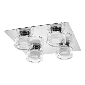 Ledvance - Plafoniera LED da bagno ORBIS FLAME 4xLED/5,5W/230V 3000/4000K IP44 cromo