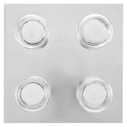 Ledvance - Plafoniera LED da bagno ORBIS FLAME 4xLED/5,5W/230V 3000/4000K IP44 cromo
