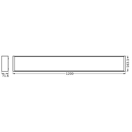 Ledvance - Plafoniera LED dimmerabile OFFICE LINE LED/40W/230V 120 cm + telecomando