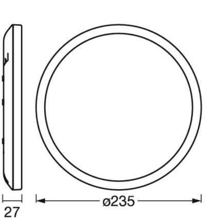 Ledvance - Plafoniera LED dimmerabile ORBIS LED/15W/230V bianco