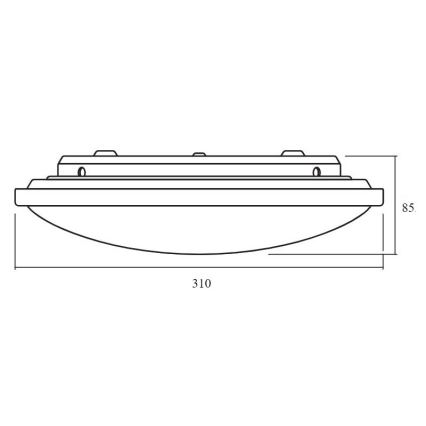 Ledvance - Plafoniera LED dimmerabile ORBIS LED/17W/230V 2700-6500 + telecomando