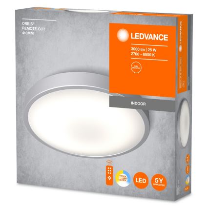 Ledvance - Plafoniera LED dimmerabile ORBIS LED/25W/230V 2700-6500K + telecomando