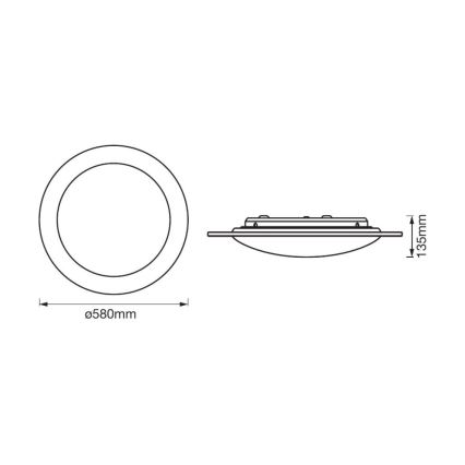 Ledvance -  Plafoniera LED dimmerabile ORBIS SPARKLE LED/35W/230V 2700-6500K + TC