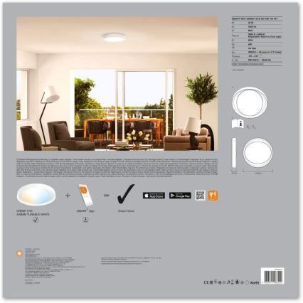 Ledvance - Plafoniera LED dimmerabile SMART+ EYE LED/32W/230V Wi-Fi