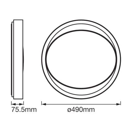 Ledvance - Plafoniera LED dimmerabile SMART+ EYE LED/32W/230V Wi-Fi