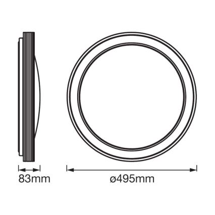 Ledvance - Plafoniera LED dimmerabile SMART+ FRAME LED/32W/230V Wi-Fi