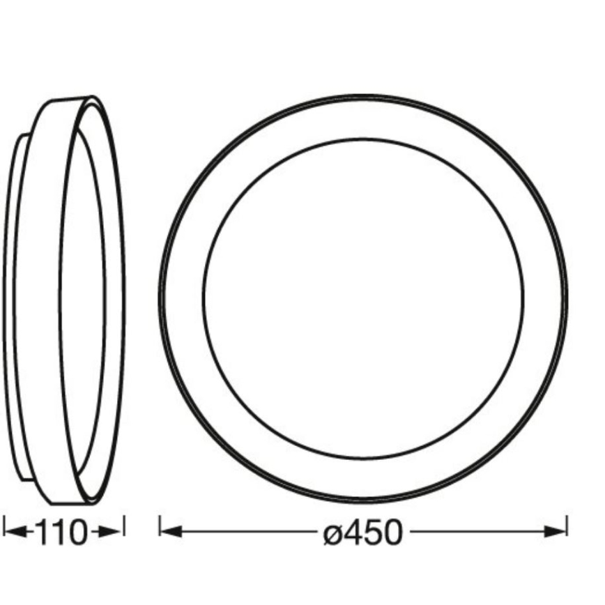 Ledvance - Plafoniera LED dimmerabile SMART+ KURT LED/30W/230V 2700-6500K Wi-Fi