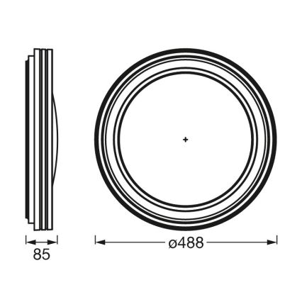 Ledvance -Plafoniera LED dimmerabile SMART+ ORBIS LED/30W/230V 3000-6500K Wi-Fi