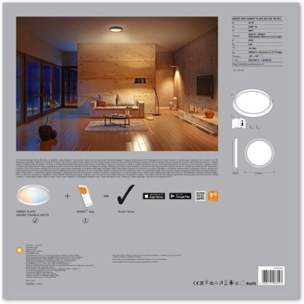 Ledvance - Plafoniera LED dimmerabile SMART+ PLATE LED/24W/230V Wi-Fi