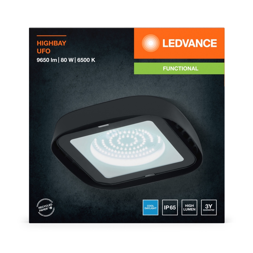 Ledvance - Plafoniera LED industriale HIGHBAY LED/80W/230V IP65 6500K