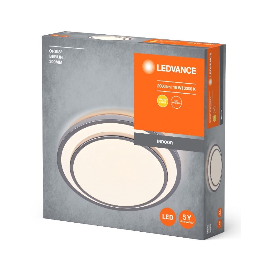 Ledvance - Plafoniera LED ORBIS BERLIN LED/16W/230V argento