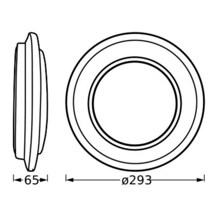 Ledvance - Plafoniera LED ORBIS BERLIN LED/16W/230V argento