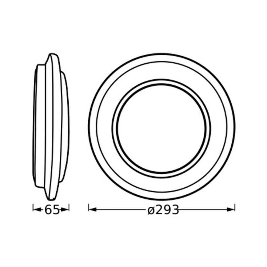 Ledvance - Plafoniera LED ORBIS BERLIN LED/16W/230V argento