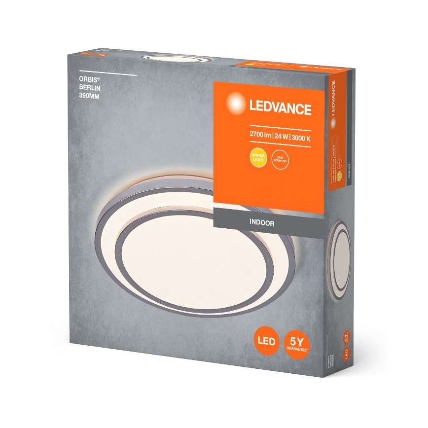 Ledvance - Plafoniera LED ORBIS BERLIN LED/24W/230V argento