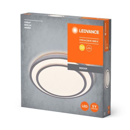 Ledvance - Plafoniera LED ORBIS BERLIN LED/36W/230V argento