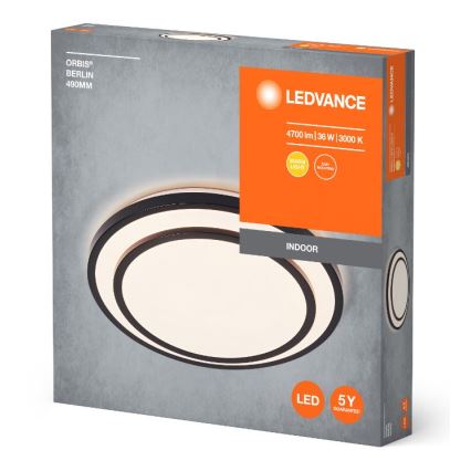 Ledvance - Plafoniera LED ORBIS BERLIN LED/36W/230V nero