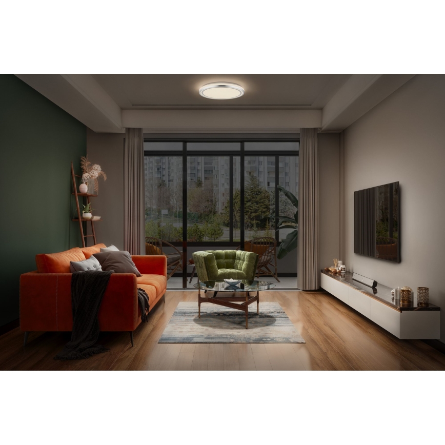 Ledvance - Plafoniera LED ORBIS HELMAN LED/24W/230V diametro 39 cm argento