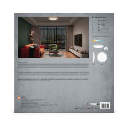 Ledvance - Plafoniera LED ORBIS HELMAN LED/24W/230V diametro 39 cm argento