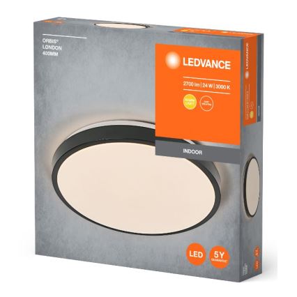 Ledvance - Plafoniera LED ORBIS LONDON LED/24W/230V nero