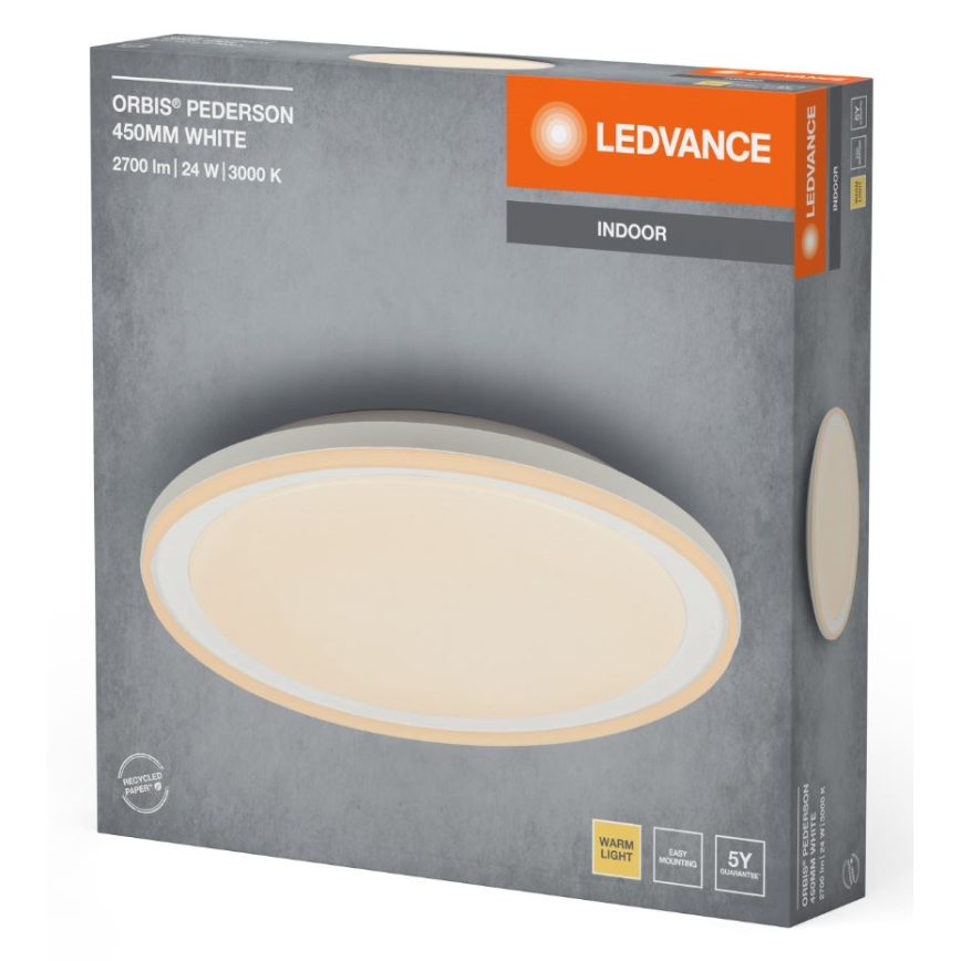 Ledvance - Plafoniera LED ORBIS PEDERSON LED/24W/230V diametro 45 cm bianco