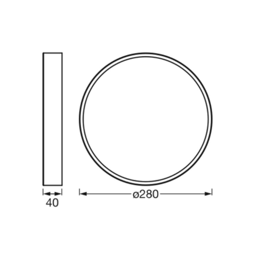 Ledvance - Plafoniera LED ORBIS SLIM LED/20W/230V bianco