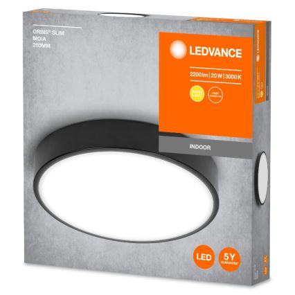 Ledvance - Plafoniera LED ORBIS SLIM LED/20W/230V nero