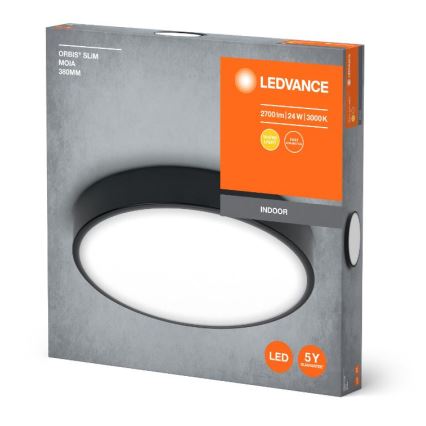 Ledvance - Plafoniera LED ORBIS SLIM LED/24W/230V nero