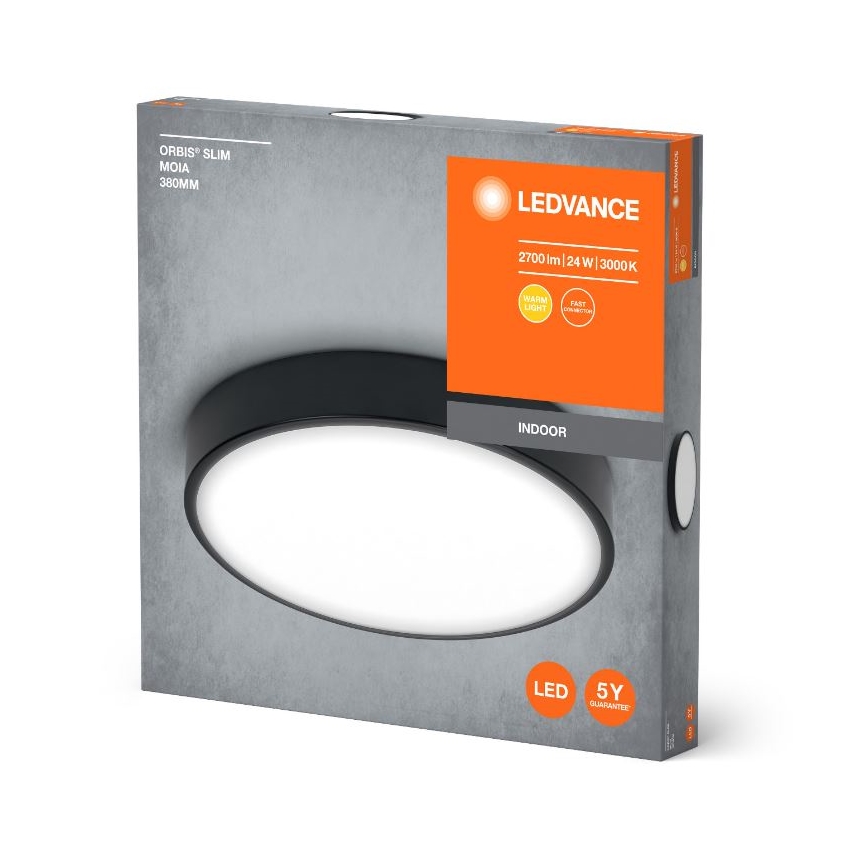 Ledvance - Plafoniera LED ORBIS SLIM LED/24W/230V nero