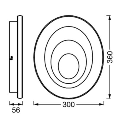 Ledvance - Plafoniera LED ORBIS SPIRAL LED/27W/230V