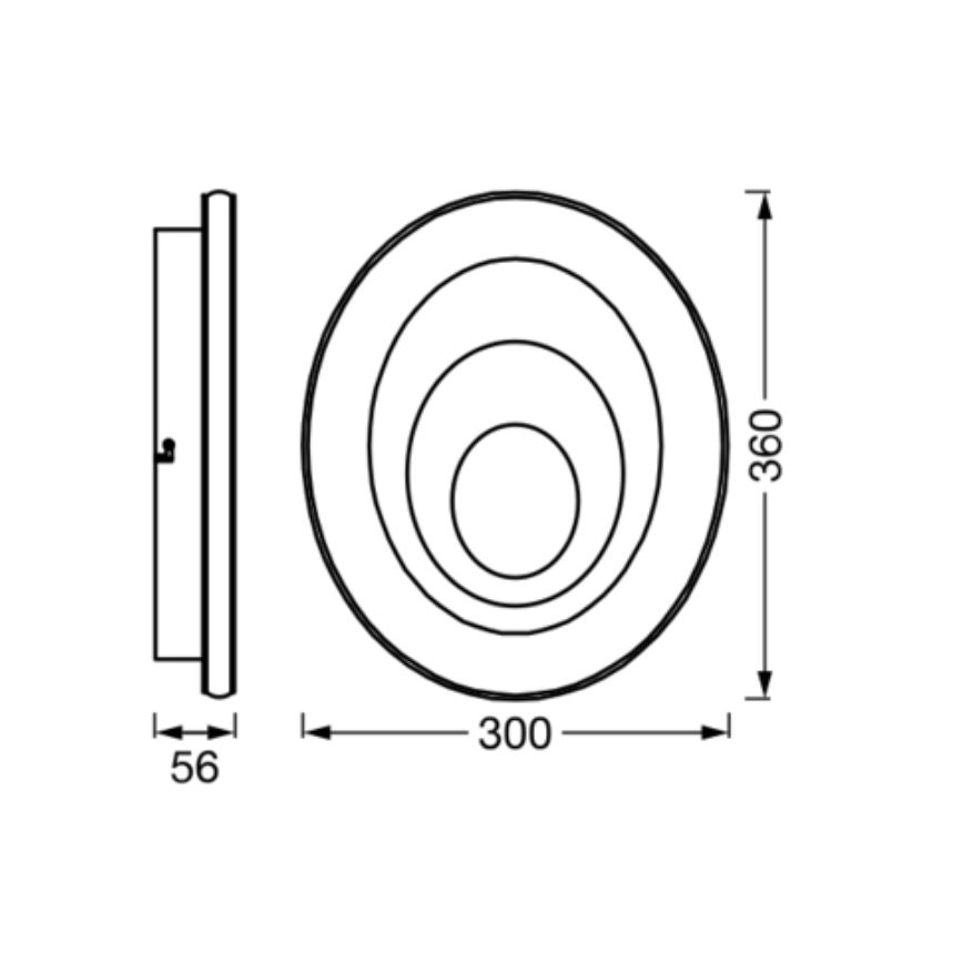 Ledvance - Plafoniera LED ORBIS SPIRAL LED/27W/230V