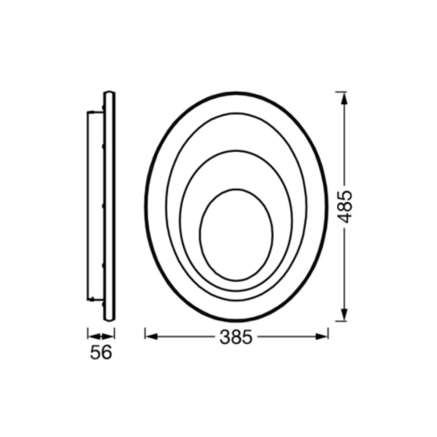 Ledvance - Plafoniera LED ORBIS SPIRAL LED/37W/230V