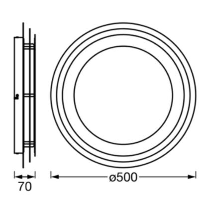 Ledvance - Plafoniera LED ORBIS SPIRAL LED/38W/230V