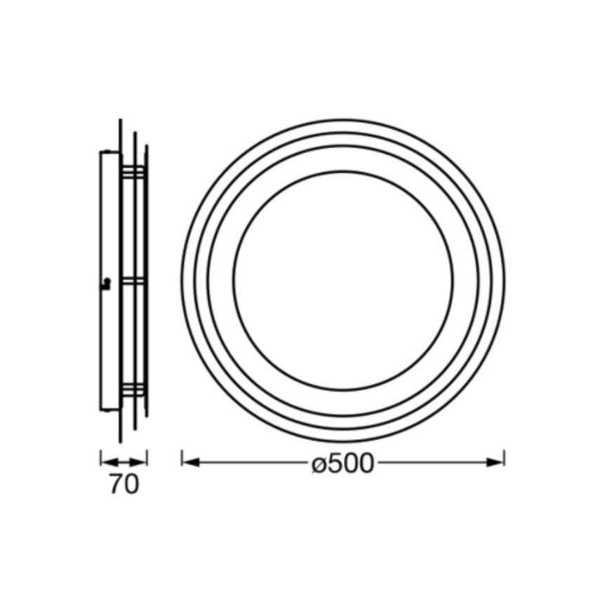 Ledvance - Plafoniera LED ORBIS SPIRAL LED/38W/230V