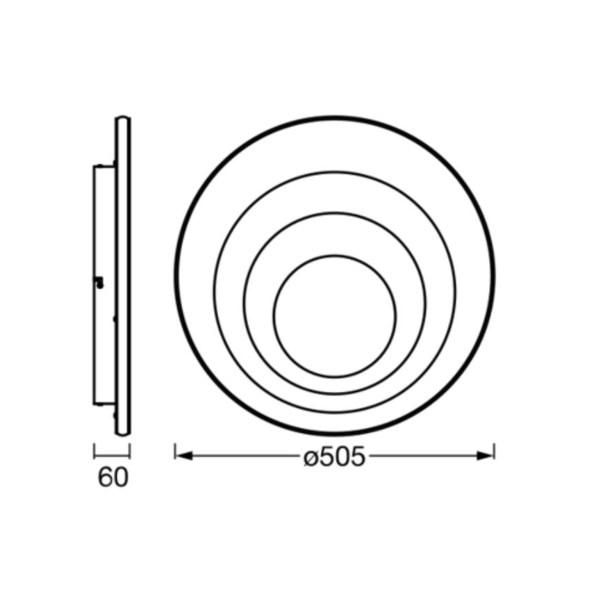 Ledvance - Plafoniera LED ORBIS SPIRAL LED/42W/230V